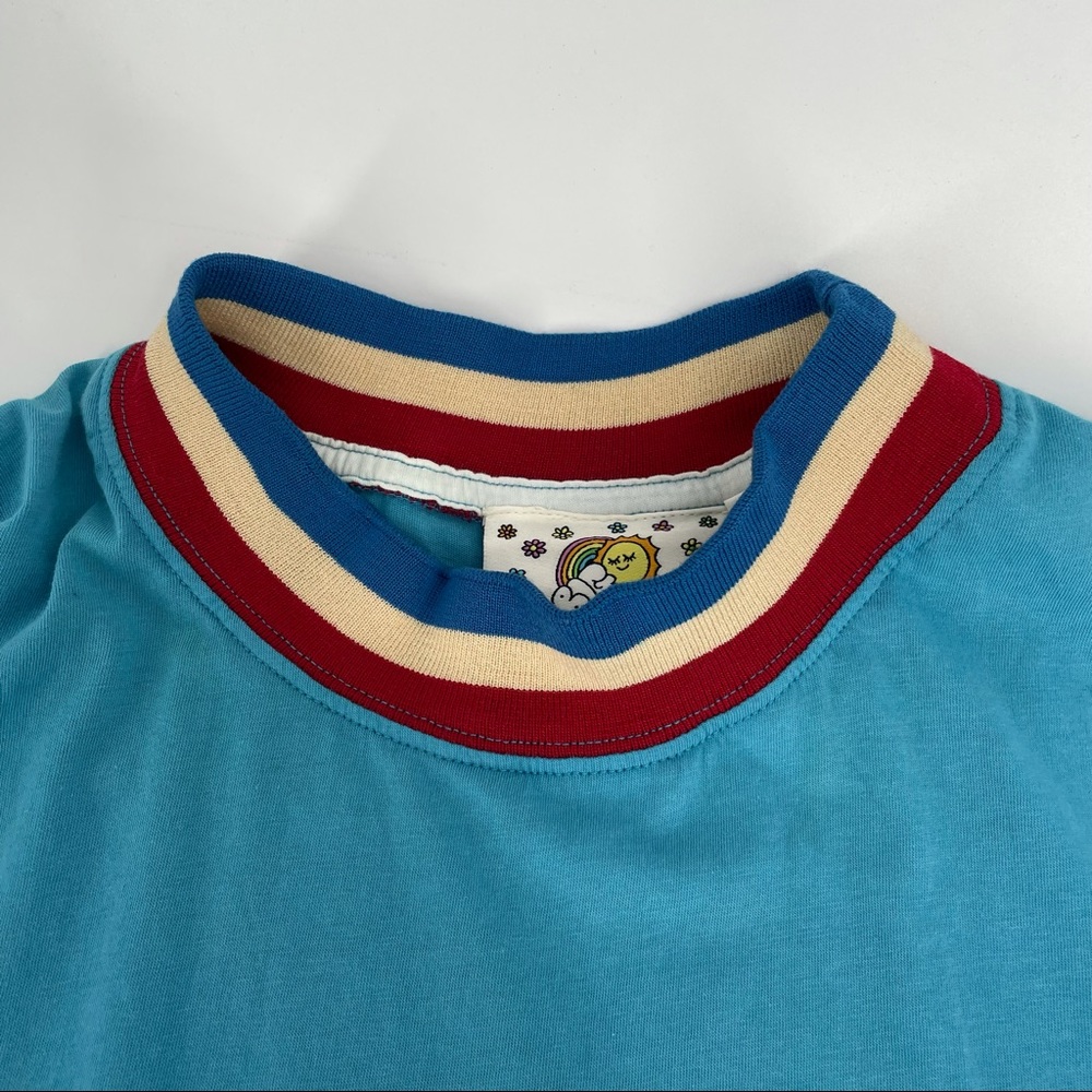 Big Bud Press Knitted Mock Neck Tee in Bicentennial Blue Women's Size 4XL - Picture 5 of 10